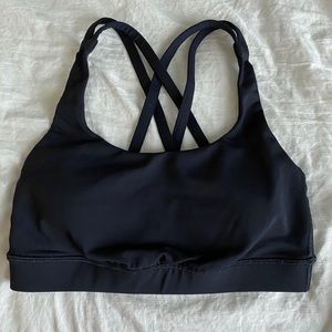 Black Lululemon energy bra